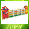 Kindergarten Furniture Melamine Particle Board Cartoon Design Storage Cabinets